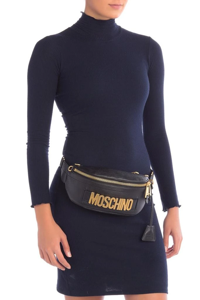 商品Moschino|Logo Leather Belt Bag,价格¥3596,第2张图片详细描述