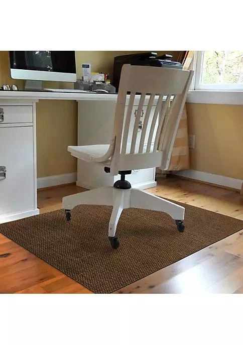 商品Bungalow Flooring|Flooring 9To5 Desk Chair Mat   Barbury Weave 3X4,价格¥750,第3张图片详细描述