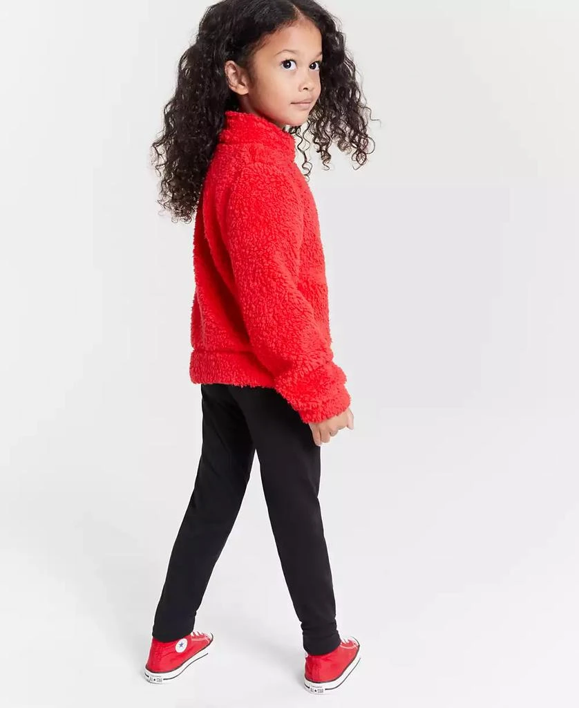 商品Disney|Toddler & Little Girls Love Minnie Mouse & Mickey Mouse Faux-Sherpa Jacket,价格¥176,第3张图片详细描述