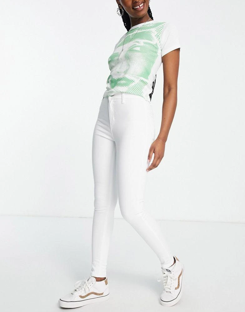 商品Topshop|Topshop Joni jeans in white,价格¥199,第1张图片