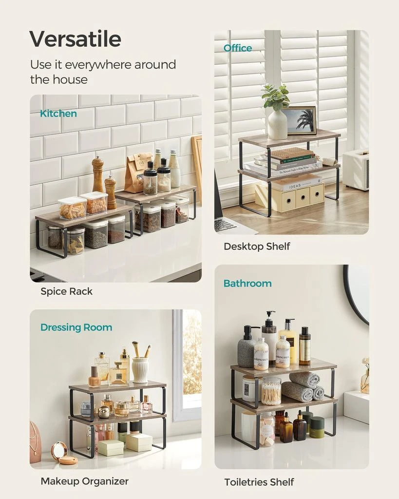 商品BreeBe|Set of 2 Kitchen Counter Shelves,价格¥562,第4张图片详细描述