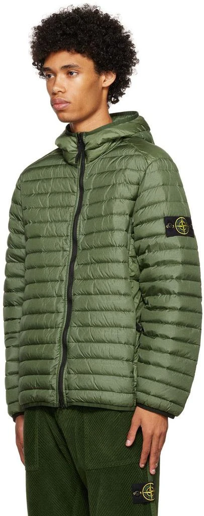 商品Stone Island|Green Quilted Down Jacket,价格¥7874,第4张图片详细描述