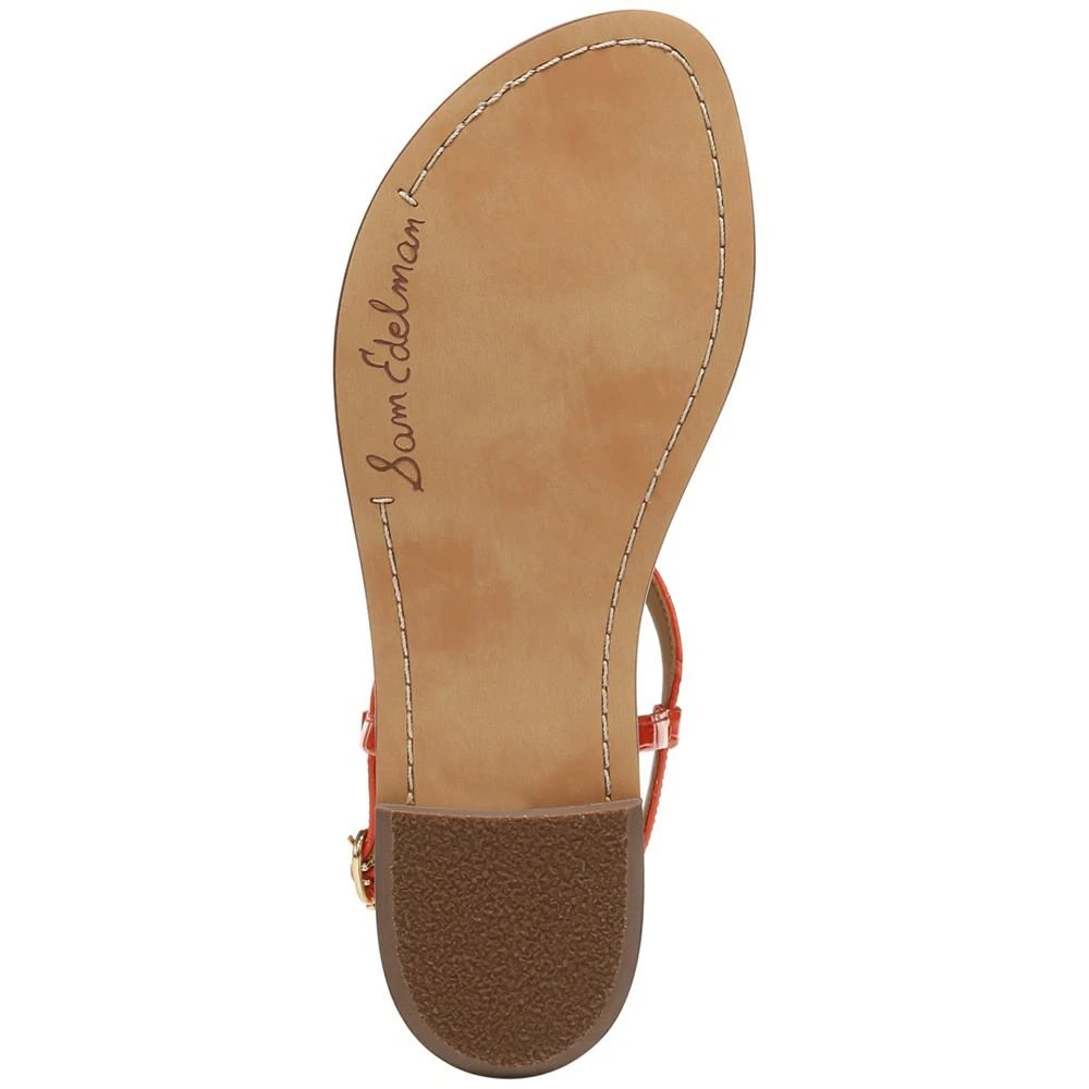 商品Sam Edelman|Women's Gigi T-Strap Flat Sandals,价格¥878,第5张图片详细描述