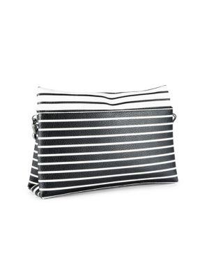 ​Lola Faux Leather Striped Crossbody Bag商品第4张图片规格展示