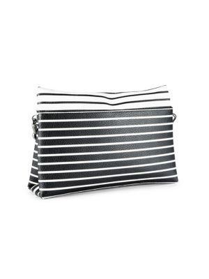 商品Calvin Klein|​Lola Faux Leather Striped Crossbody Bag,价格¥336,第6张图片详细描述