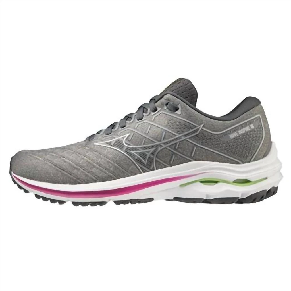 商品Mizuno|Women's Inspire 18 Shoes In Ug73 Ultimate Grey-Silver,价格¥941,第1张图片