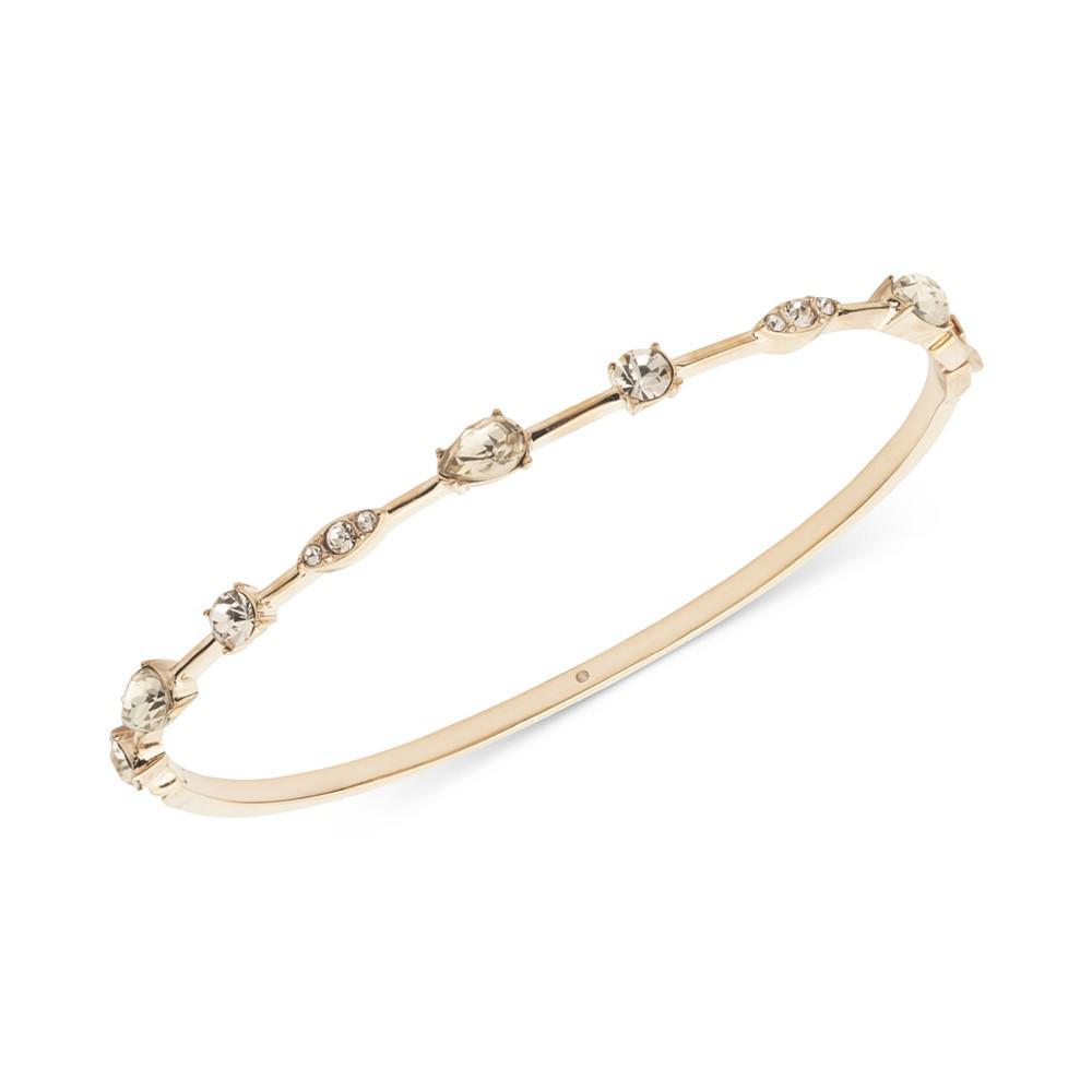 商品Givenchy|Silver-Tone Crystal Stone Detail Bangle Bracelet,价格¥168,第3张图片详细描述
