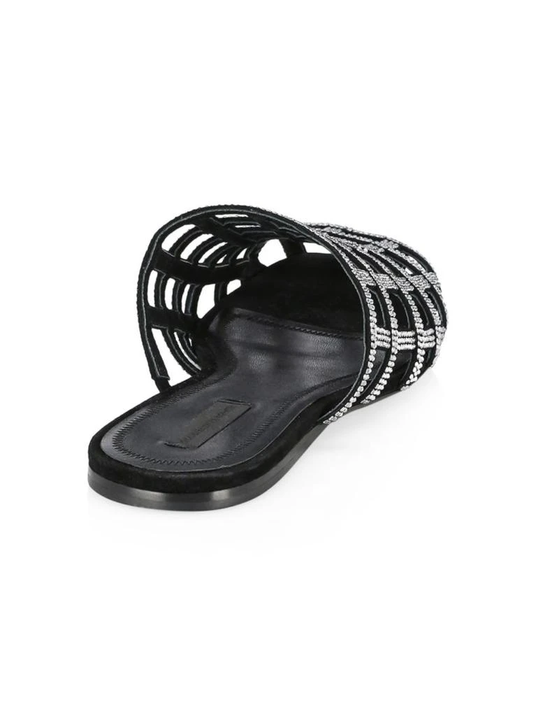 商品Alexander Wang|Alison Leather & Crystal Mules,价格¥1792,第3张图片详细描述