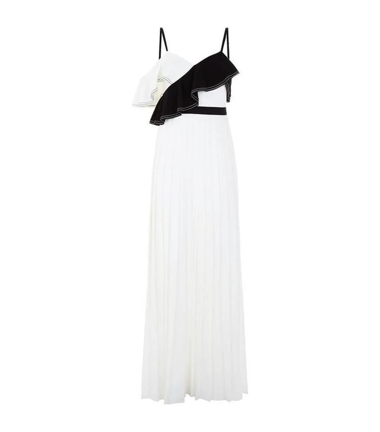 商品Self Portrait|Contrast Frill Maxi Dress,价格¥3756,第1张图片