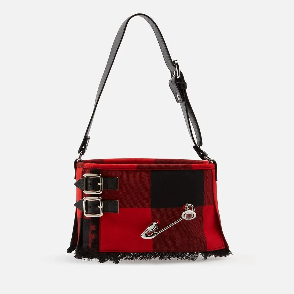 商品Vivienne Westwood|Vivienne Westwood Heather Wool Shoulder Bag,价格¥3656,第1张图片