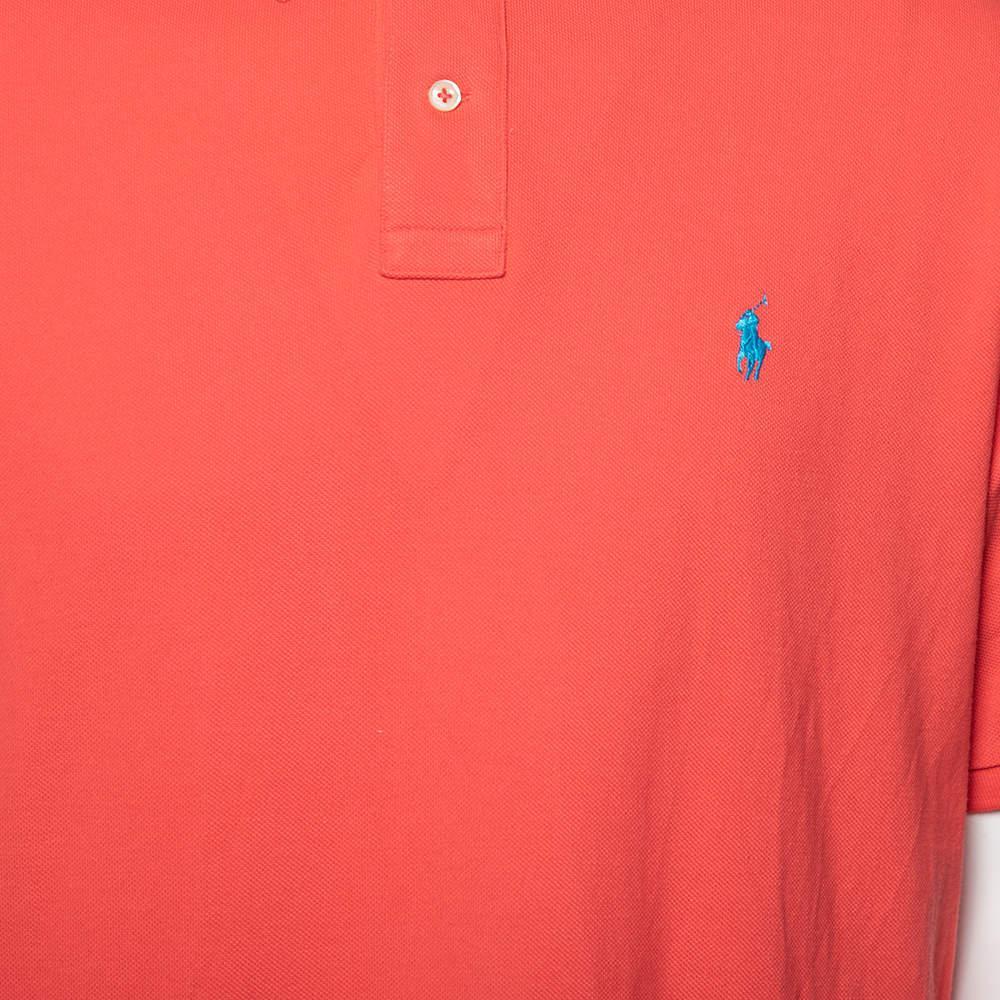 商品[二手商品] Ralph Lauren|Polo Ralph Lauren Pink Cotton Pique Classic Fit Polo T-Shirt XL,价格¥782,第6张图片详细描述