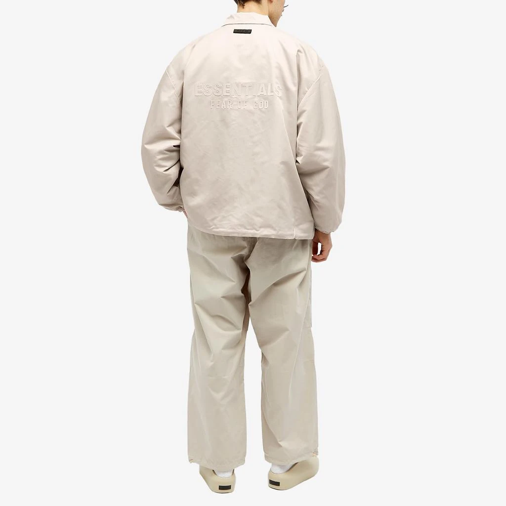 商品Essentials|Fear of God Essentials Coaches Jacket - Silver Cloud,价格¥1265,第4张图片详细描述