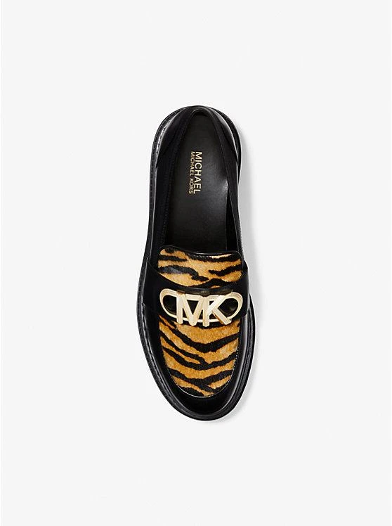 商品Michael Kors|Parker Tiger Print Calf Hair and Leather Loafer,价格¥833,第3张图片详细描述