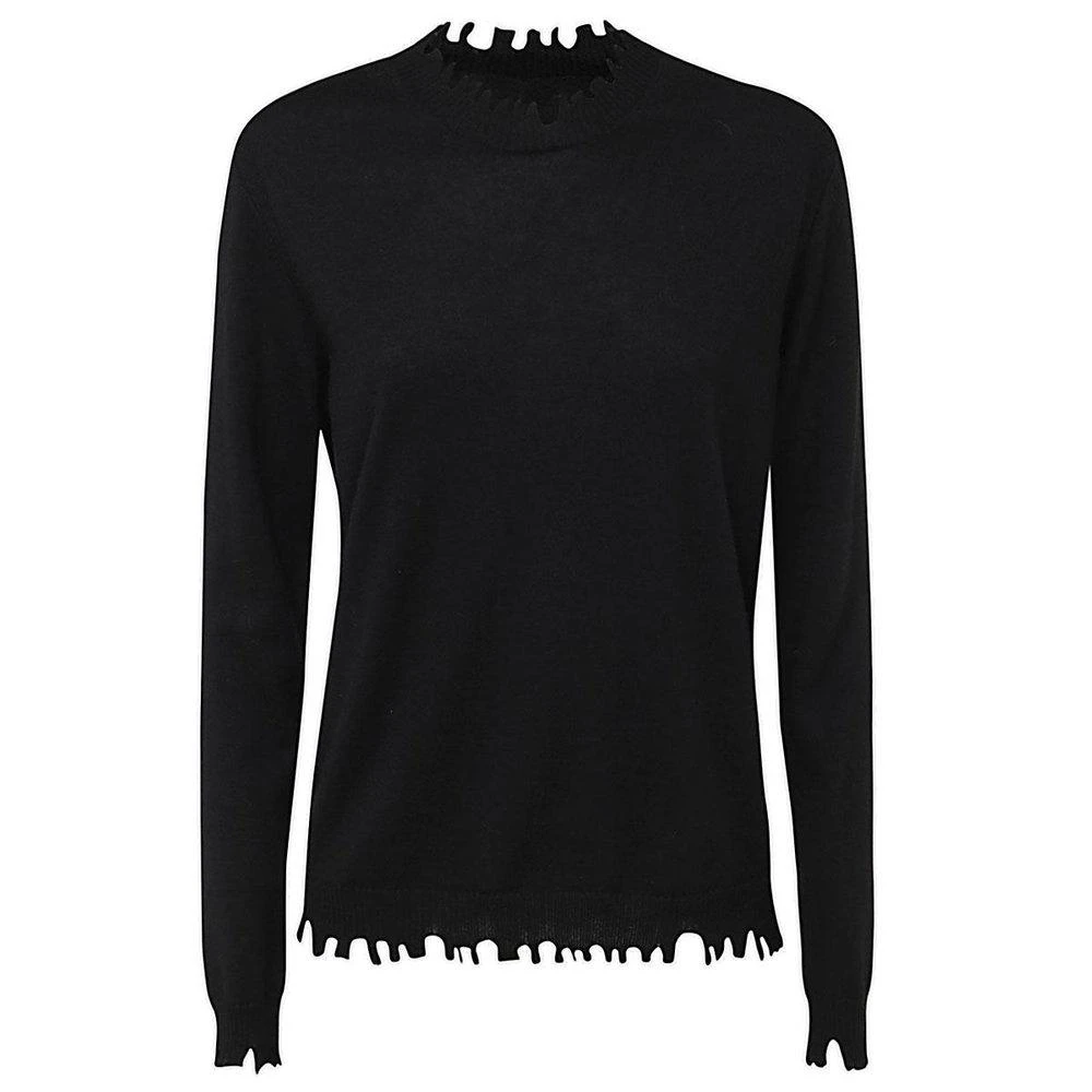 商品Uma Wang|Uma Wang Cut Edges Long Sleeved Top,价格¥2427,第1张图片