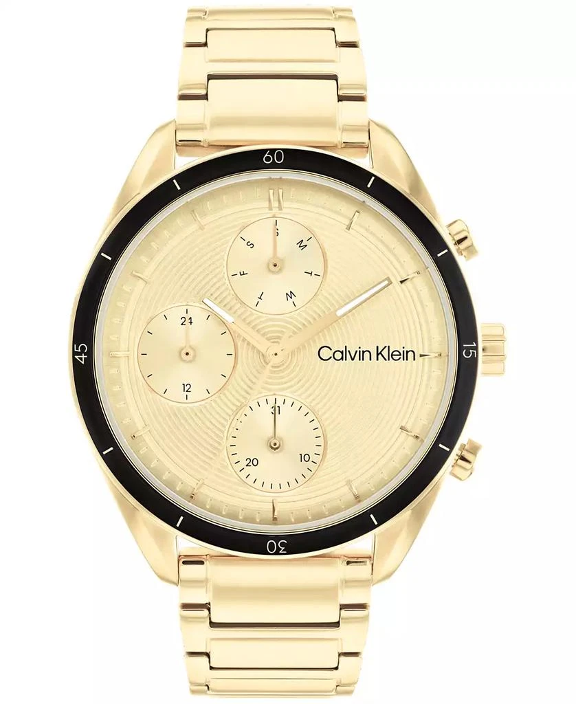 商品Calvin Klein|Women's Gold-Tone Stainless Steel Bracelet Watch 38mm,价格¥1011,第1张图片