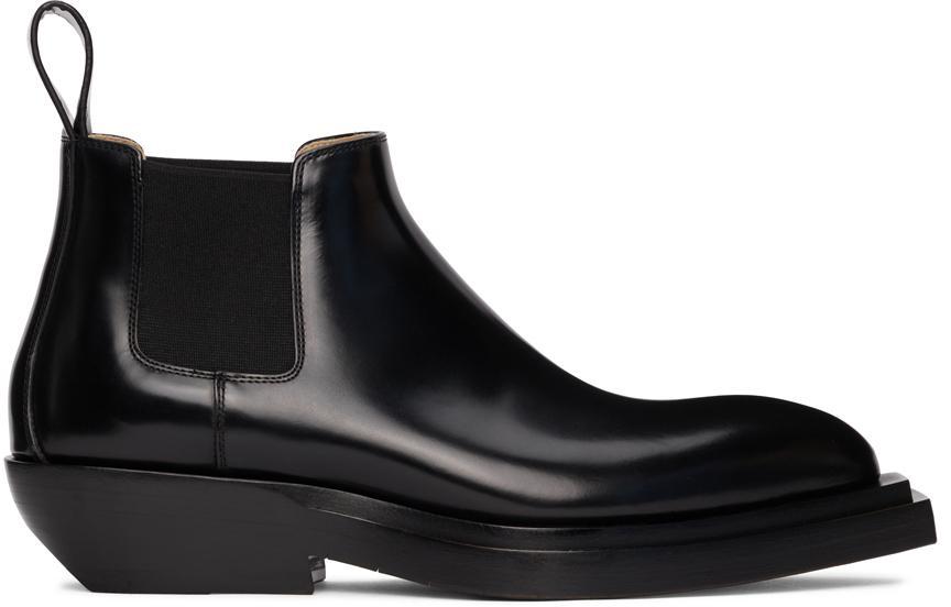 商品Bottega Veneta|Black Chisel Chelsea Boots,价格¥9562,第1张图片
