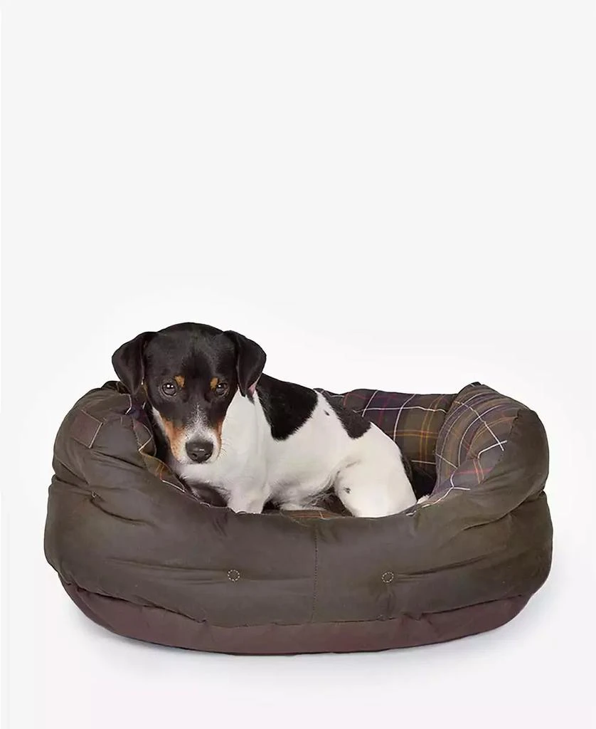 商品Barbour|Plaid Lined Waxed Cotton Slumber Pet Bed, Small,价格¥237,第2张图片详细描述