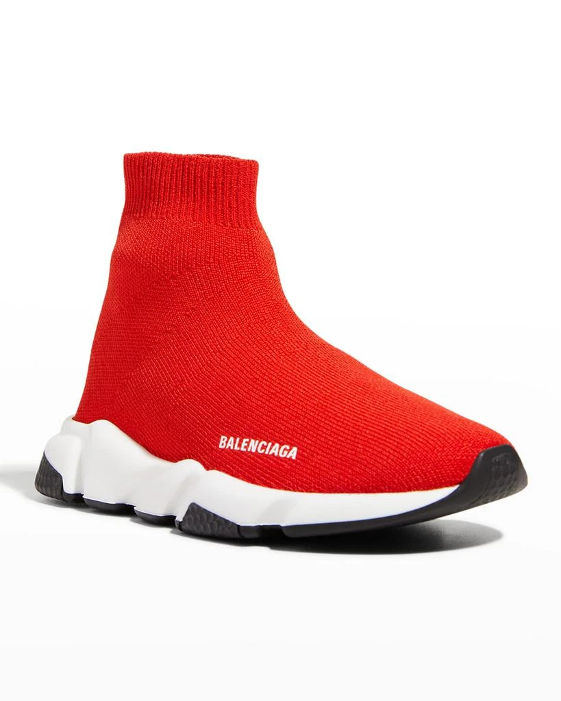 商品Balenciaga|Kid's Two-Tone Knit Sock Trainer Sneakers,价格¥3668,第2张图片详细描述