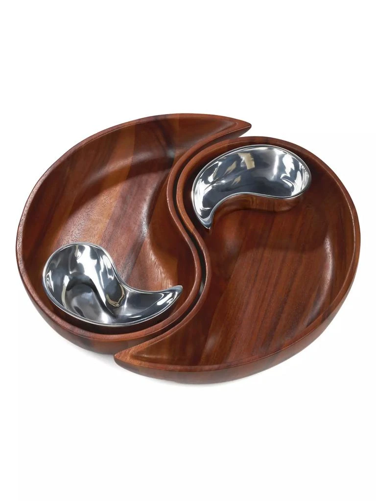 商品Nambé|Yin-Yang Chip & Dip Server,价格¥1310,第1张图片