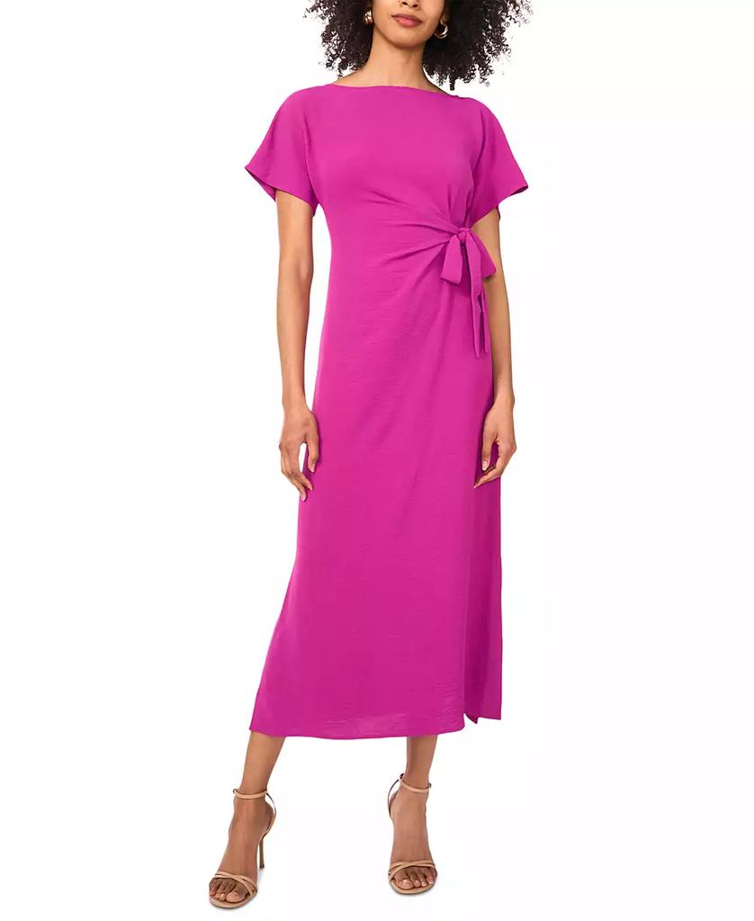 Shop Women's Tie-Waist Boat-Neck Midi Dress on Sale at BeyondStyle