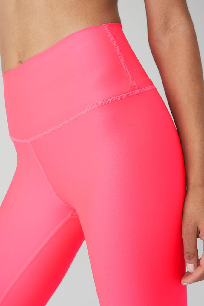 7/8 High-Waist Airlift Legging - Fluorescent Pink Coral商品第4张图片规格展示