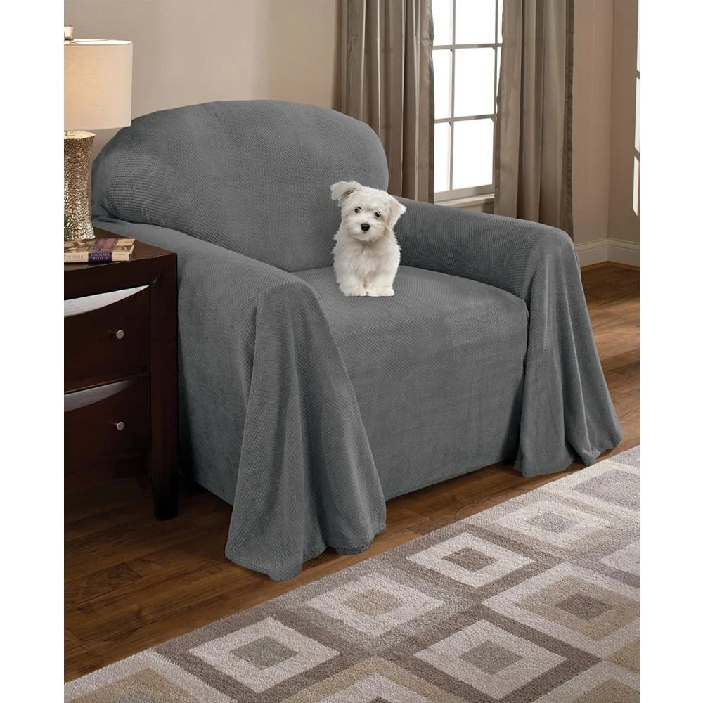 Coral Fleece Throw Chair Cover 商品