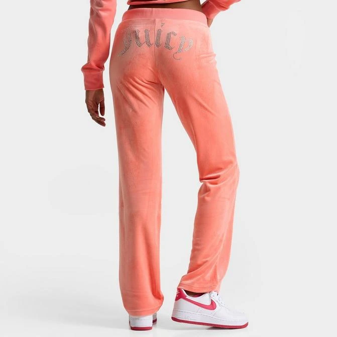 商品Juicy Couture|Women's Juicy Couture OG Big Bling Velour Track Pants,价格¥226,第1张图片