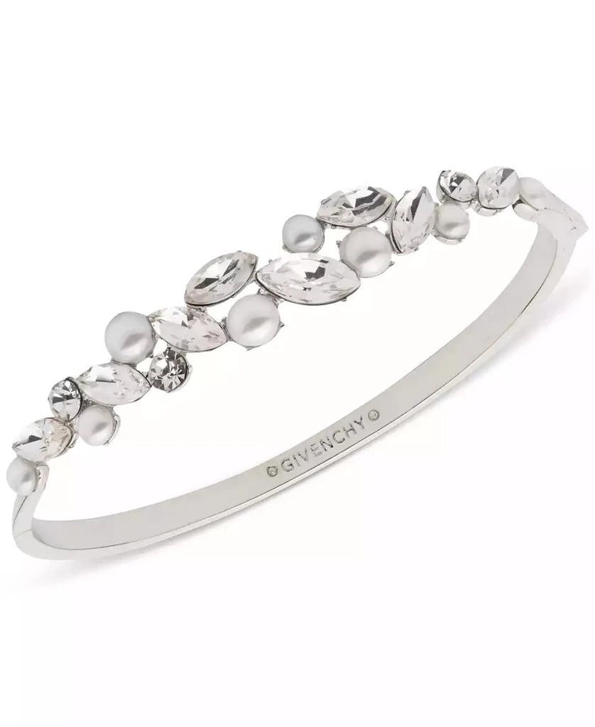 商品Givenchy|Silver-Tone Crystal & Imitation Pearl Bangle Bracelet,价格¥252,第1张图片