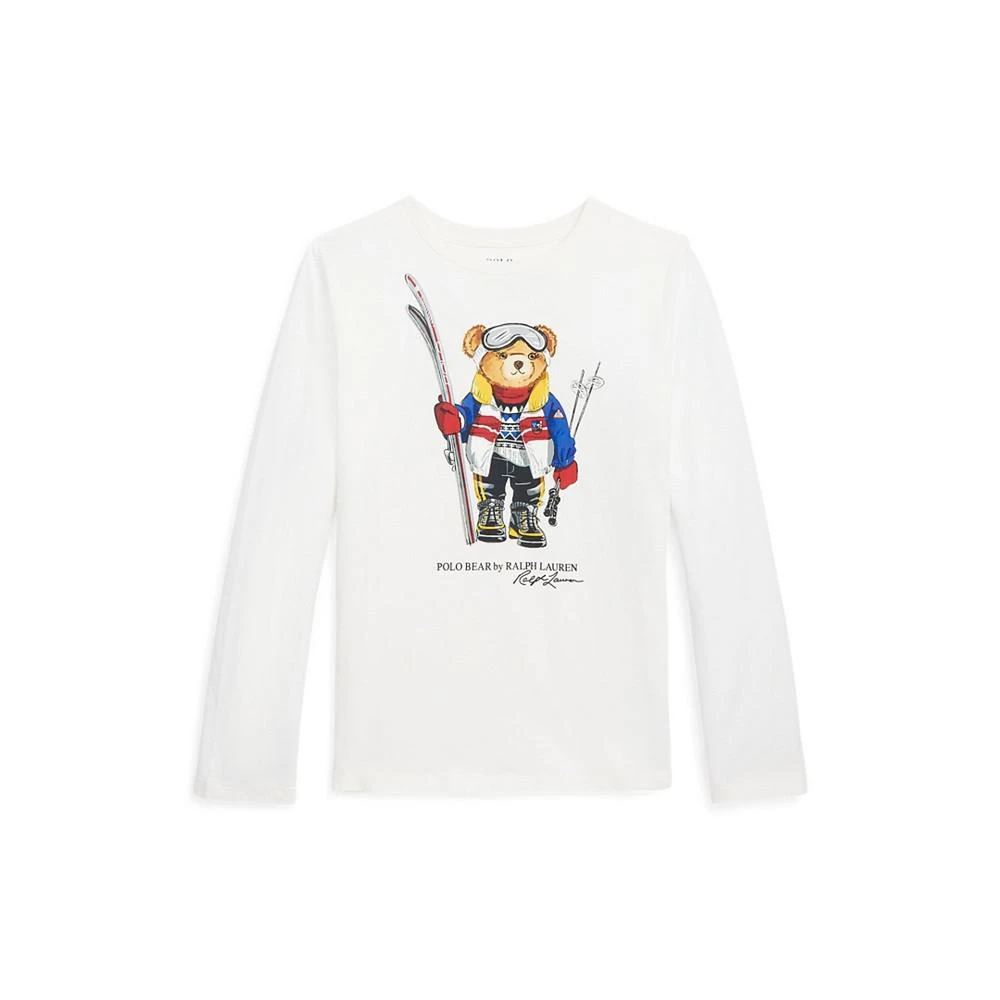 商品Ralph Lauren|Big Girls Polo Bear Cotton T-shirt,价格¥93,第1张图片