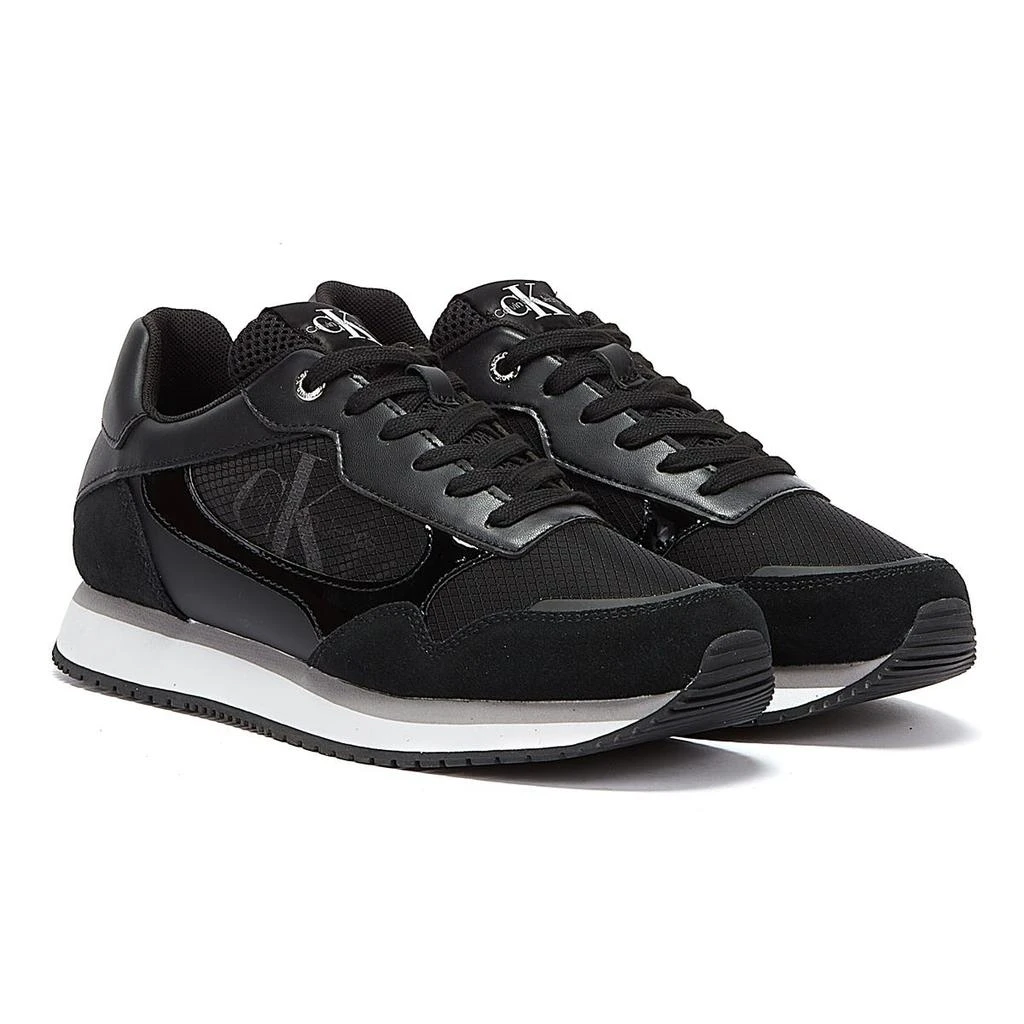 商品Calvin Klein|Calvin Klein Jeans Retro Runner 4 Women Black Trainers,价格¥453,第1张图片