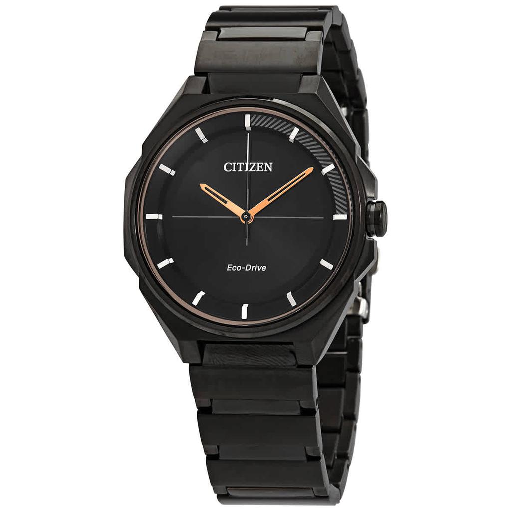 Citizen Black Dial Black Ion-plated Mens Watch BJ6535-51E商品第1张图片规格展示