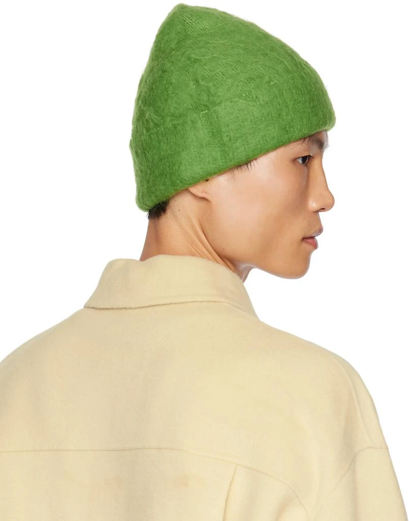 商品Acne Studios|Green Wool Mohair Beanie,价格¥1496,第3张图片详细描述