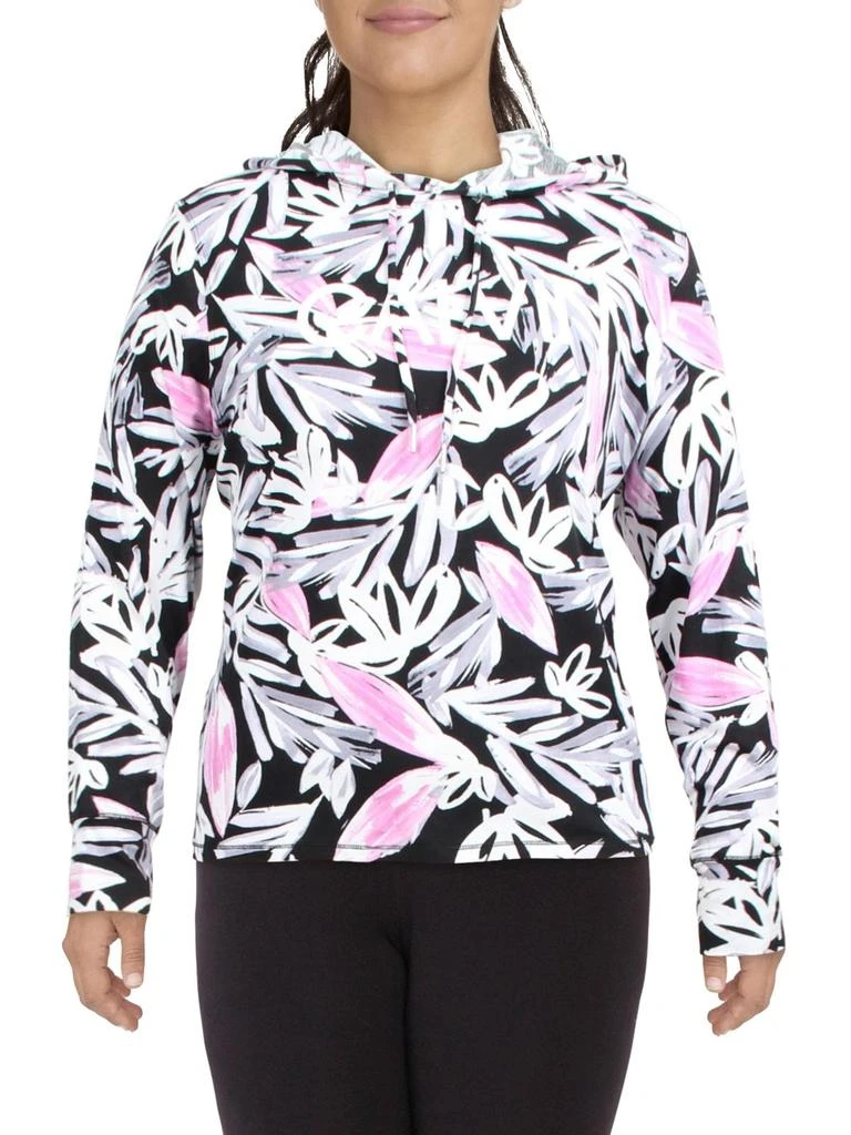 商品Calvin Klein|Plus Womens Print Fitness Hoodie,价格¥191,第5张图片详细描述