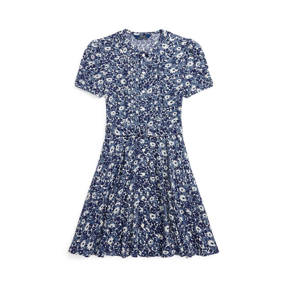 商品Ralph Lauren|Big Girls Floral Pintucked Shirt Dress,价格¥730,第1张图片