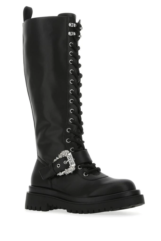 商品Versace|Black leather Drew boots,价格¥2522,第1张图片