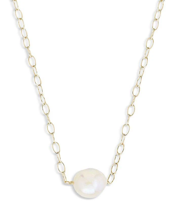 商品Sterling Forever|Imitation Pearl Pendant Necklace, 17",价格¥315,第3张图片详细描述