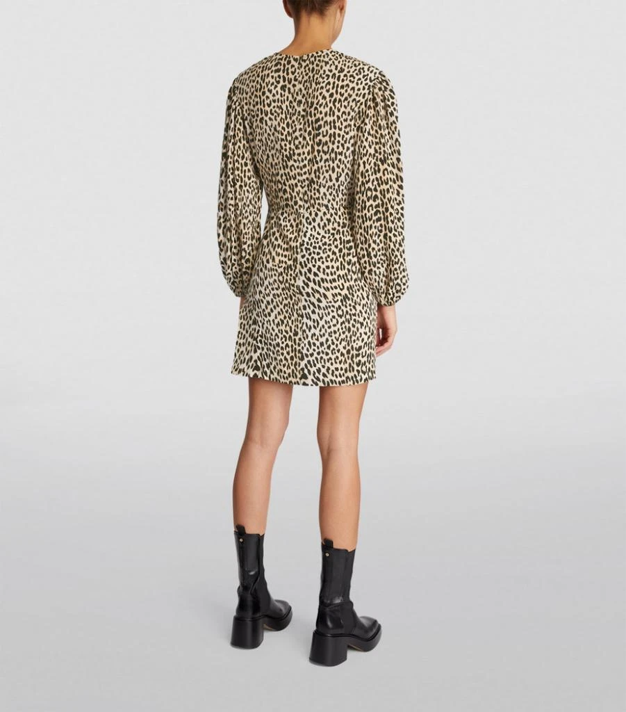 商品Maje|Leopard Print Ricata Mini Dress,价格¥3152,第3张图片详细描述