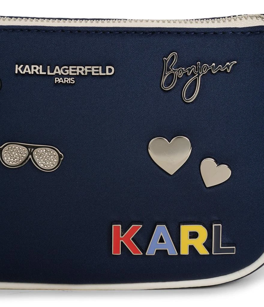 商品Karl Lagerfeld Paris|DEMI MINI NEOPRENE CATE PINS BAG,价格¥525,第3张图片详细描述