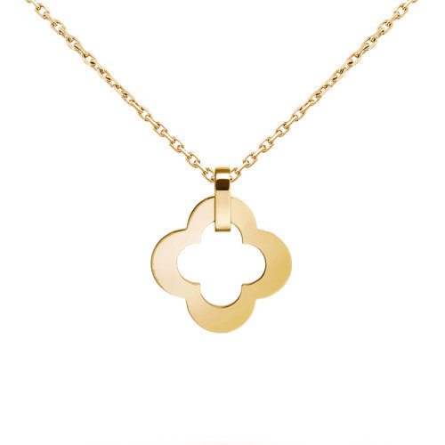 商品Van Cleef & Arpels| Van Cleef & Arpels/梵克雅宝 经典Byzantine Alhambra系列 18k金黄金镂空四叶草吊坠VCARD38900,价格¥24223,第1张图片