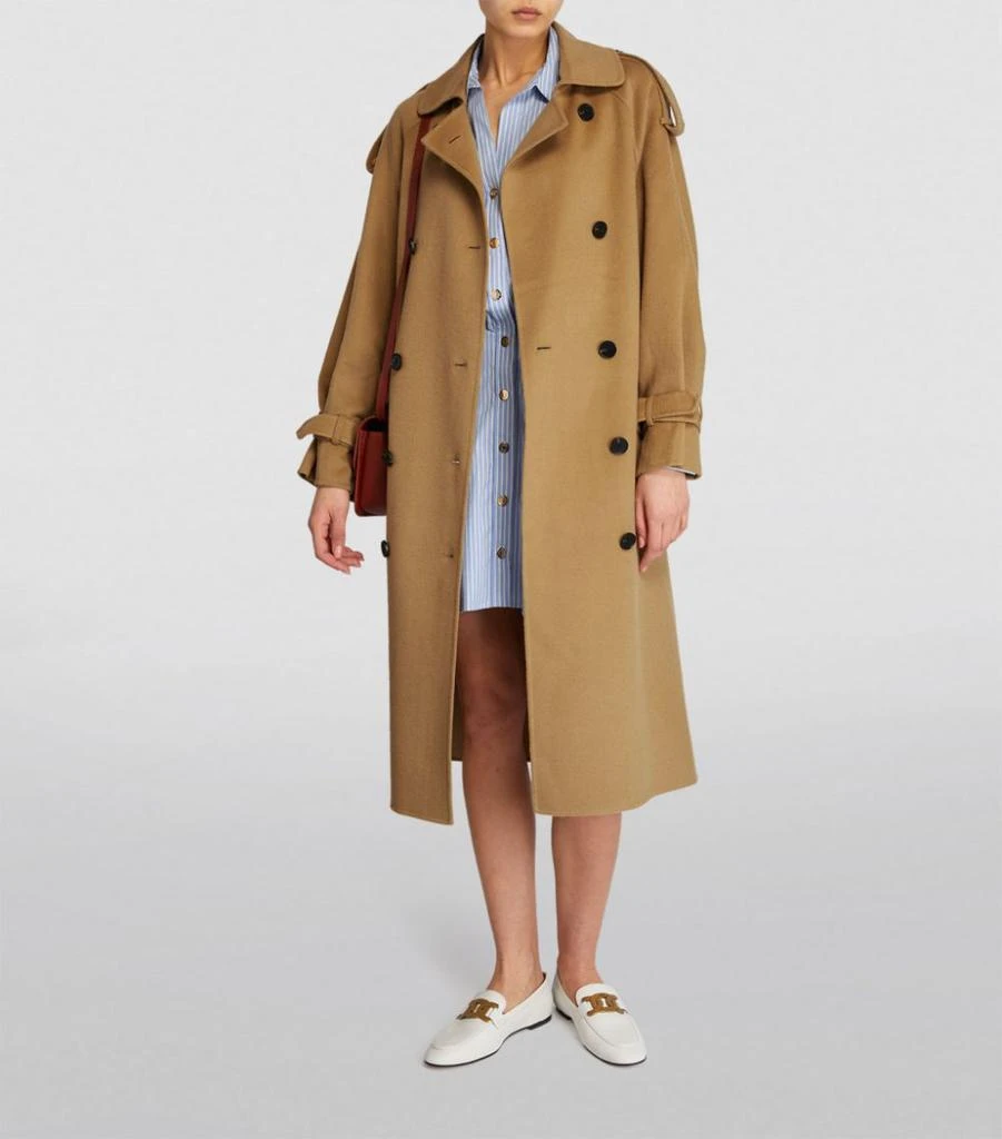 商品Maje|Wool-Blend Trench Coat,价格¥2975,第2张图片详细描述