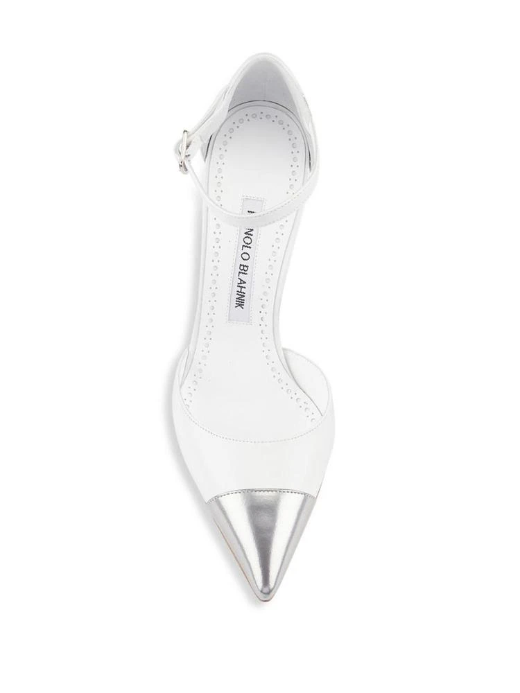 商品Manolo Blahnik|Trova Leather Point Toe Pumps,价格¥2439,第4张图片详细描述