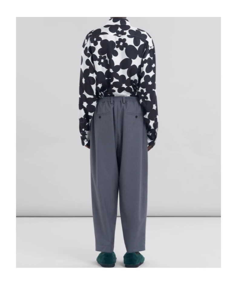 商品【商品预售7天】 Marni|Marni 男士休闲裤 PUMU0017U4TW83900N60 黑色,价格¥4303,第5张图片详细描述