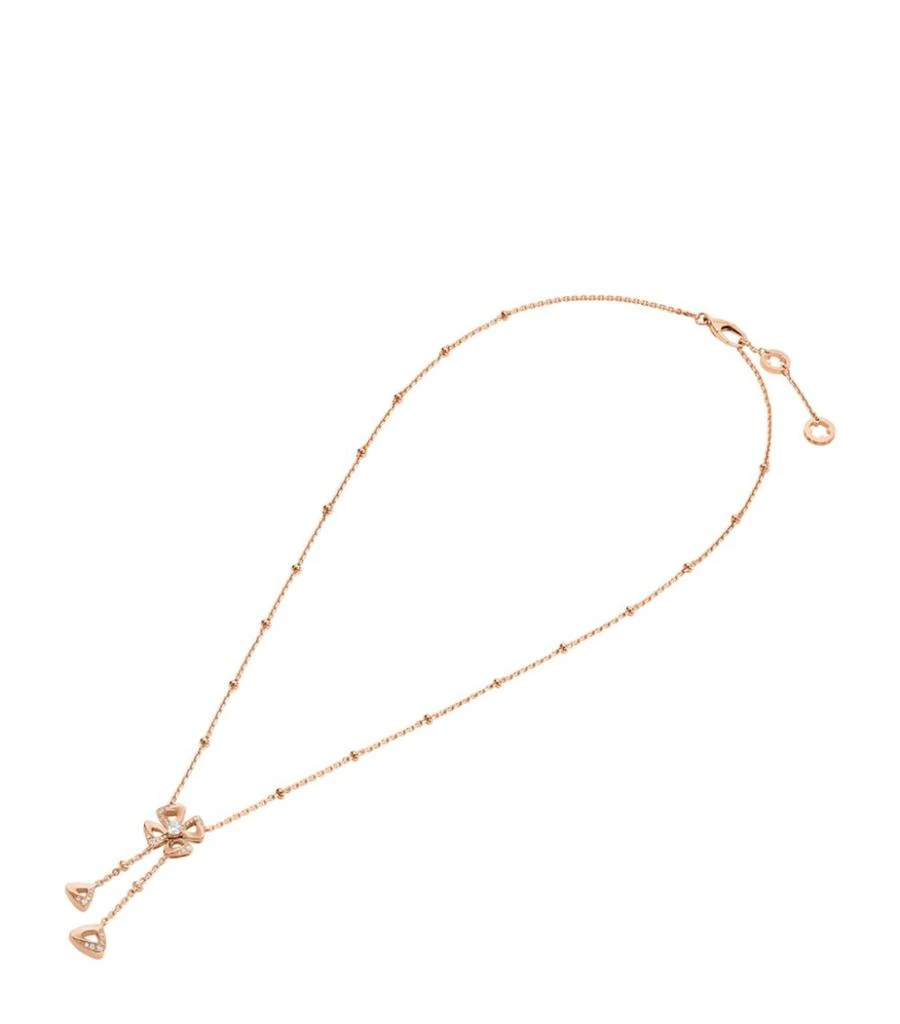 商品BVLGARI|Rose Gold and Diamond Fiorever Necklace ,价格¥38582,第1张图片