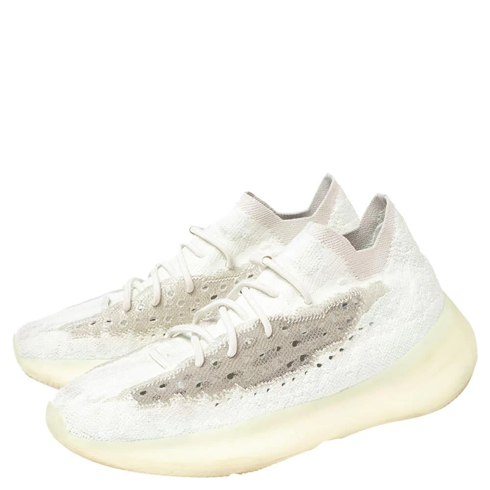 商品[二手商品] YEEZY|Yeezy x adidas Mint Green/Grey Knit Fabric Boost 380 Calcite Glow Sneakers Size 44 2/3,价格¥967,第4张图片详细描述
