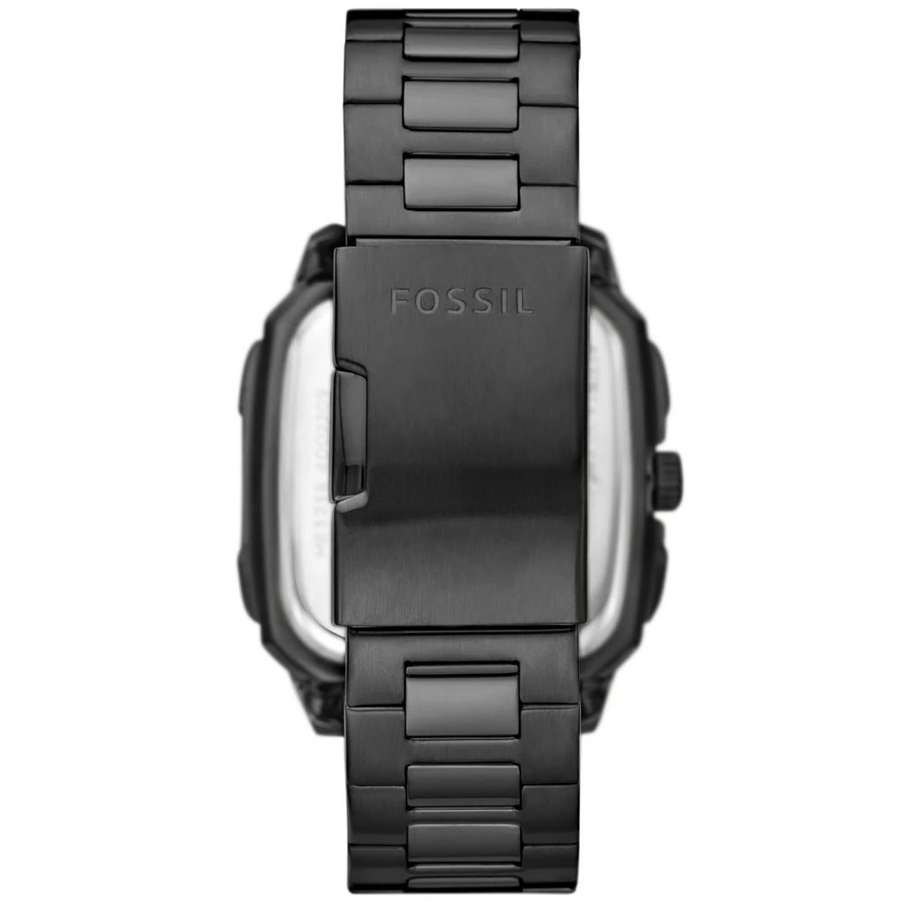 商品Fossil|Men's Inscription Automatic Black Stainless Steel Bracelet Watch, 42mm,价格¥1069,第3张图片详细描述