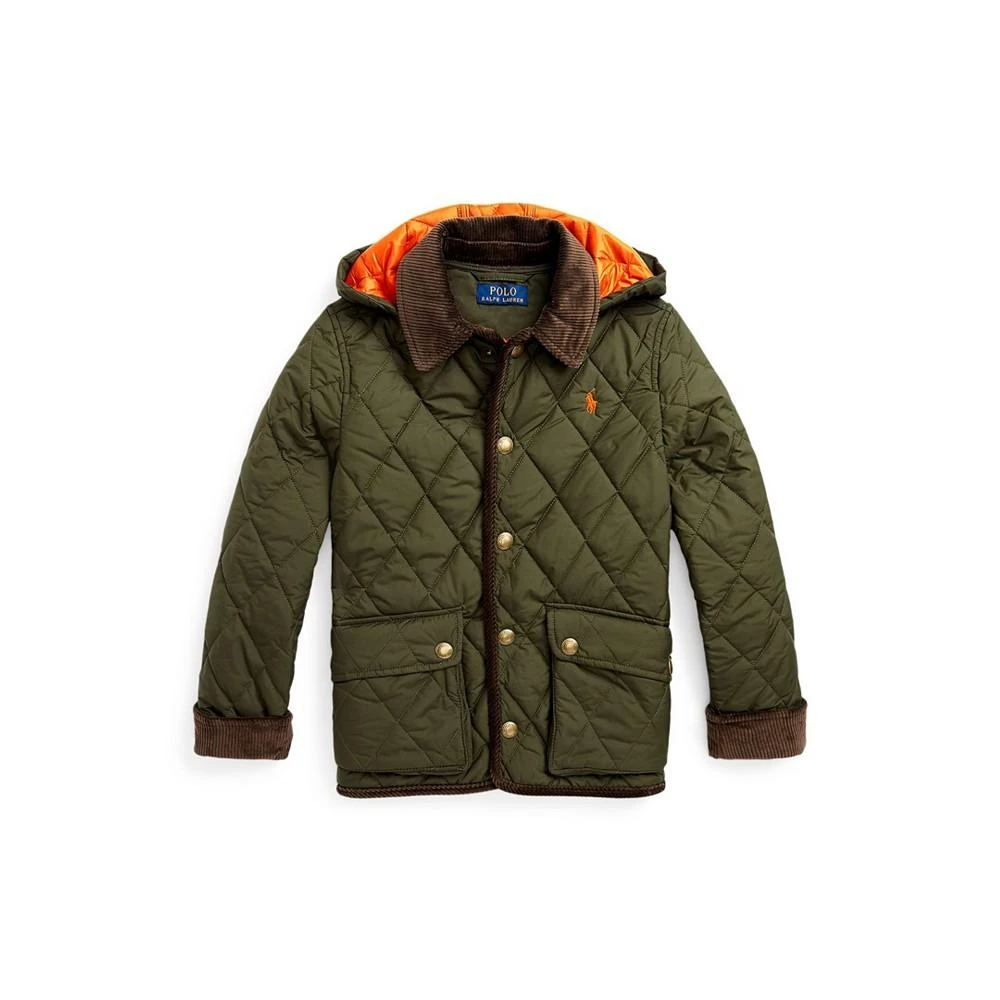 商品Ralph Lauren|Big Boys Water- Repellent Hooded Barn Jacket,价格¥412,第1张图片