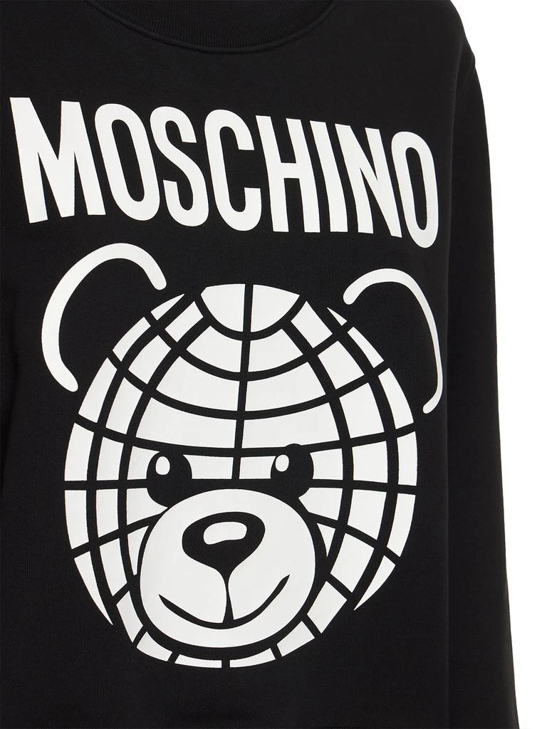 商品Moschino|Teddy Logo Print Cotton Sweatshirt,价格¥1125,第3张图片详细描述