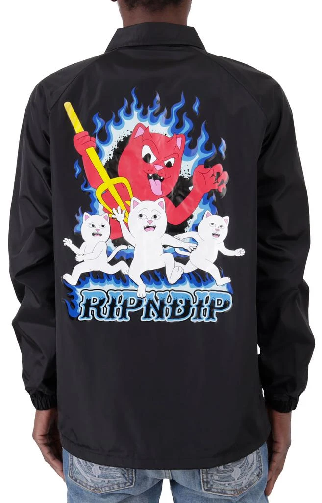 商品RIPNDIP|Hades Coach Jacket - Black ,价格¥427,第3张图片详细描述