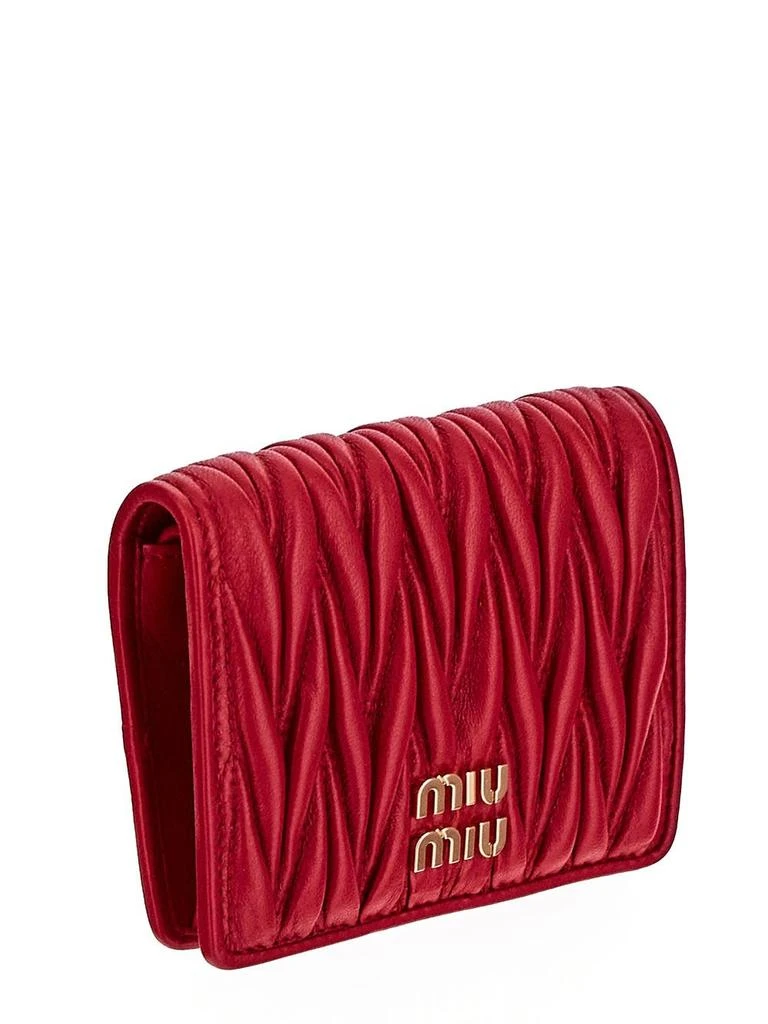 商品Miu Miu|Small Matelassè Nappa Leather Wallet,价格¥2976,第2张图片详细描述