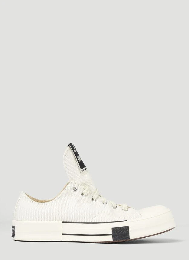 商品Rick Owens|DRKSTR Chuck 70 Low Top Sneakers in White,价格¥575,第1张图片